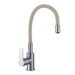 Смеситель для кухни с силикон. изливом бежевый G302539 d35 Santa-Barbara; Gota Rocio, 302539-GOTA
