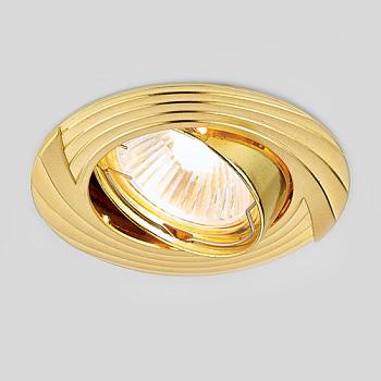 Светильник точечный MR16 G5,3 50Вт золото; Ambrella, 722 GD