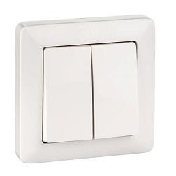 Выключатель Wessen ХИТ с/у белый 2-кл; Schneider Electric; VS56-234-B