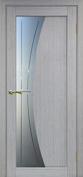 Полотно дверное Сицилия_721.21.80 эко-шпон дуб серый FL-Стекло Линии