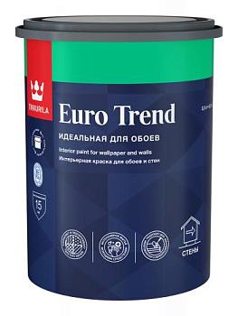Краска В/Д для обоев и стен Euro Trend матовая А 0,9 л; TIKKURILA