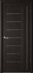 Полотно дверное Фрегат эко-шпон Марсель кипарис темный ДО 800мм стекло мателюкс
