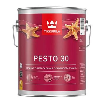 Эмаль универсальная Pesto 30 C полуматовая 2,7 л; TIKKURILA