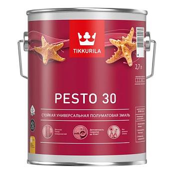 Эмаль универсальная Pesto 30 A полуматовая 2,7 л; TIKKURILA