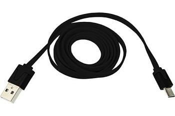 Кабель USB-micro USB 2,4 A PVC 1 м черный; REXANT, 18-4270