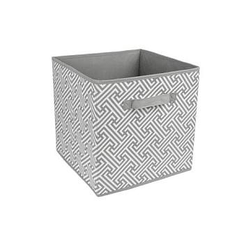 Короб-кубик  для хранения Орнамент  30х30х30см серый; UC-227