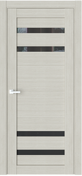 Полотно дверное ЧДК R20 (О20) капучино 800мм стекло белое сатинат