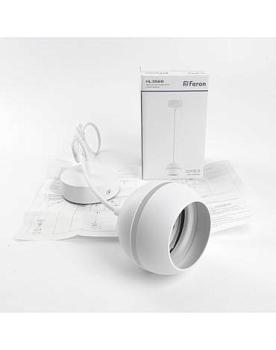 Подвес HL3568 1х15Вт GX53 230В белый d90*h80; Feron, 48089