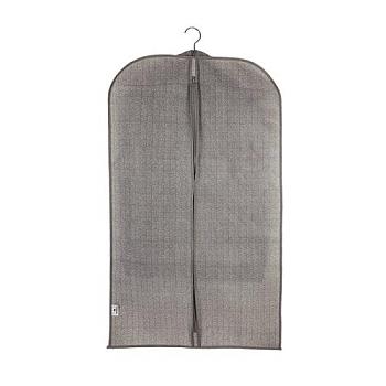 Чехол для одежды обьемный СЕРЫЙ 100x60x10 см ткань