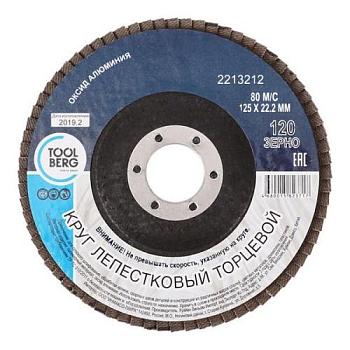 Круг лепестковый торцевой 125х22 мм Р120; T4P, 2213212