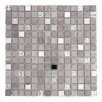 Мозаика каменная COSTA RICA серый 30х30см (чип 20х20х4мм)