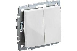 Выключатель 2-кл. с/у BRITE 10А IP20 бел.;IEK, BR-V20-0-10-K01