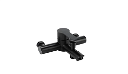 Смеситель для ванны короткий излив FERRO BLACK; CULTO, BS01FRB
