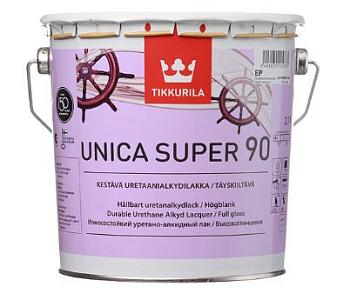 Лак универсальный Unica Super 90 высокоглянцевый 2,7 л; TIKKURILA
