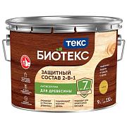 Защитный Состав 2-в-1 BIOTEKS Сосна 9л; ТЕКС