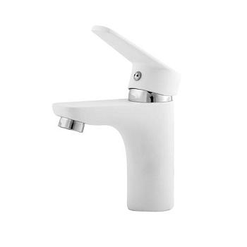 Смеситель для раковины MELODIA Moderno White однорычажный короткий излив; MDV35120_wt