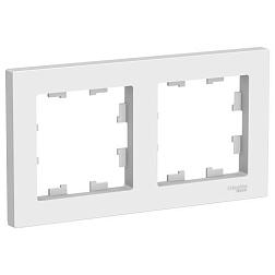 Рамка Atlas Design 2-постовая универсал белая; Schneider Electric, ATN000102