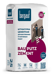 Штукатурка цементная фасадная Bau Putz Zement 25кг/56; Bergauf (Бергауф)