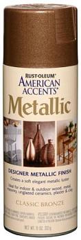 Краска American Accents с эффектом состаренного металла (цвет: классическая бронза), спрей 0,340кг