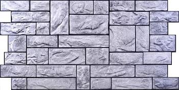 Панель самоклеющаяся 3D 700х770х3 мм Камень серый; Арсенал 016