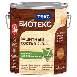 Защитный Состав 2-в-1 BIOTEKS Махагон 2,7л; ТЕКС
