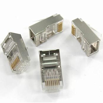 Разъем RJ-45(8P8C) под витую пару FTP CAT 5e, пакет 5шт.; PROconnect,  05-1023-9