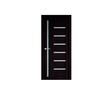 Полотно дверное Фрегат эко-шпон Мадрид темный кипарис 800мм стекло мателюкс