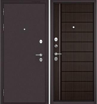 Дверь металлическая Мастино TRUST MASS 136 860 R Шоколад букле/Ларче шоколад; Бульдорс
