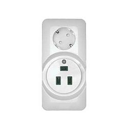 Розетка электрическая для плит Wessen Прима о/у 2-ая белая с/з; Schneider Electric, RA32-211R-B
