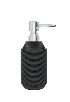 Дозатор для жидкого мыла настольный TWISTER, BLACK; FOR-TWR021BL