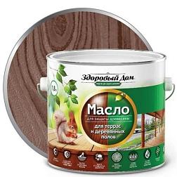 Масло для террас и деревянных полов Здоровый Дом палисандр 1,8л; 0007081