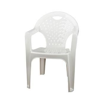 Кресло пластик белое макс нагрузка 106 кг; М2608