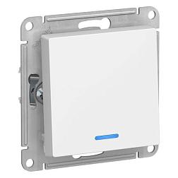 Выключатель Atlas Design с/у белый 1-кл с подсветкой; Schneider Electric, ATN000113