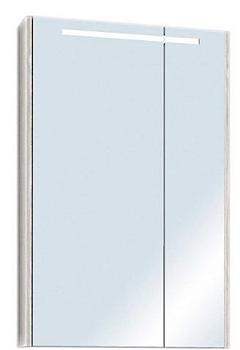 Зеркало-шкаф для ванной комнаты Верди 60 белый ясень, МДФ, ЛДСП 87х60х20 см; Aquaton