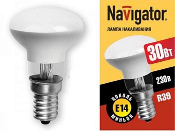 Лампа накаливания NI R39 30Вт E14 230В; NAVIGATOR, 94 318