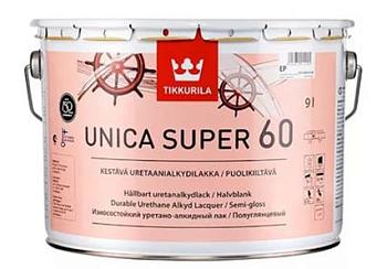 Лак универсальный Unica Super 60 полуглянцевый 9 л; TIKKURILA