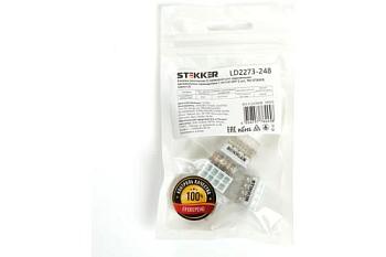 Клемма LD2273-248 монтажная 8-проводная 5шт с пастой; STEKKER, 39950