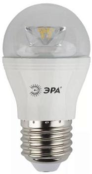 Лампа светодиодная LED smd P45 7Вт 827 E27 Clear; ЭРА, Б0017243