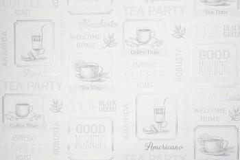 Обои виниловые 1,06х10 м ГТ Barista серый; Палитра, 72107-14/6