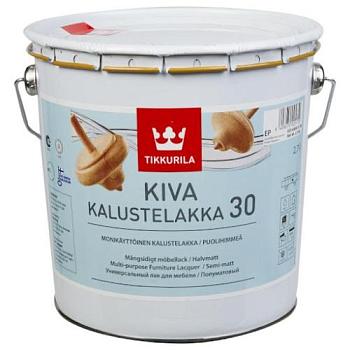 Лак для мебели Kiva 30 полуматовый 2,7 л; TIKKURILA