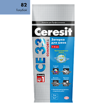 Затирка CE 33 S голубая 2кг; Ceresit (Церезит)