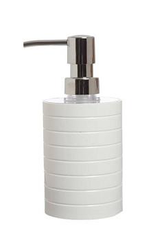 Дозатор для жидкого мыла настольный пластик серый Linea; 429-03