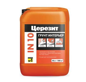 Грунтовка IN-10 интерьерная 5 л; ЦЕРЕЗИТ