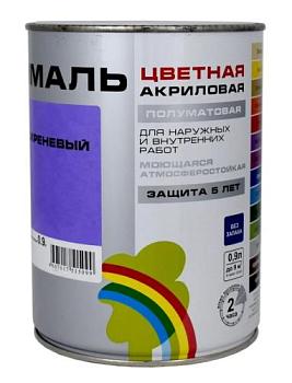 Эмаль акриловая COLORS ВДАК 220 сиреневый, 0,9 л; РАДУГА