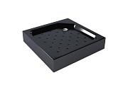 Душевой поддон Universal BLACK N низкий 90х90х16 квадрат акрил черный; Metakam, АПS_013576