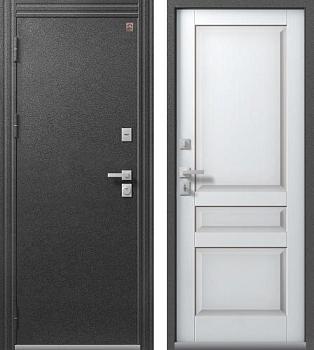 Дверь металлическая с терморазрывом Т-2 960х2050мм L 2мм антрацит муар/софт белый