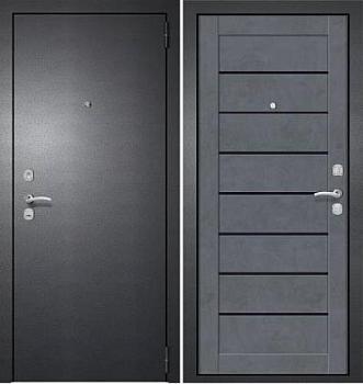 Дверь металлическая METIX 24 860х2050мм R антик серебро/бетон графит