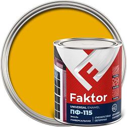 Эмаль ПФ-115 FAKTOR желтая 1,9 кг; Ярославские краски