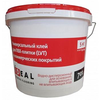 Клей для ПВХ покрытий 701 5 кг; IDEAL