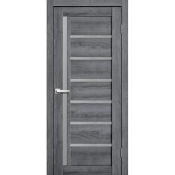 Полотно дверное Fly Doors 3D Микрофлекс L21 дуб стоунвуд матовое стекло 900мм; Сибирь Профиль